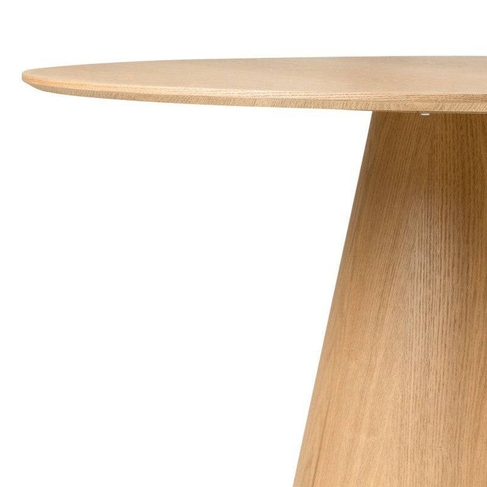NORAN Tavolo da Pranzo 120 cm Rotondo Naturale