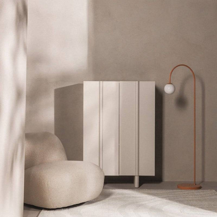 Cassettiera OSSM 2 porte cashmere, fronti arrotondati