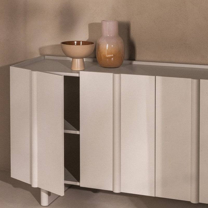 Cassettiera OSSM Cashmere a 4 Ante con Fronti Arrotondati