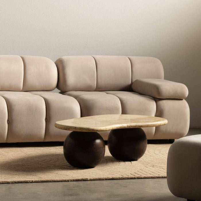Modulo Grande URBANIQUE, beige chiaro, velluto