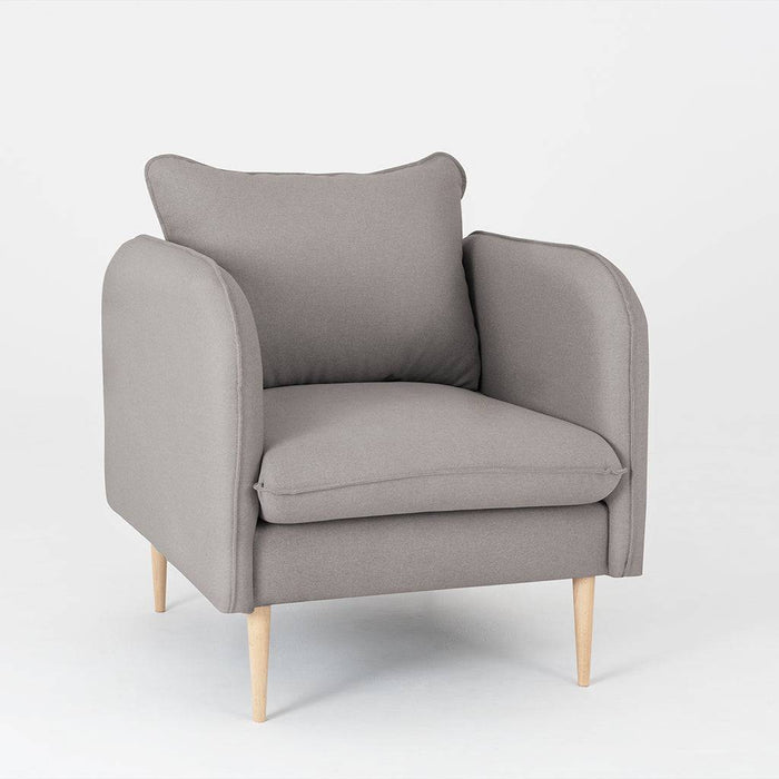 Poltrona POSH WOOD - Acciaio, Naturale