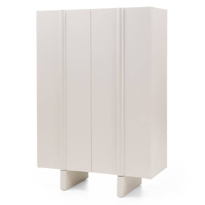 Cassettiera OSSM 2 porte cashmere, fronti arrotondati