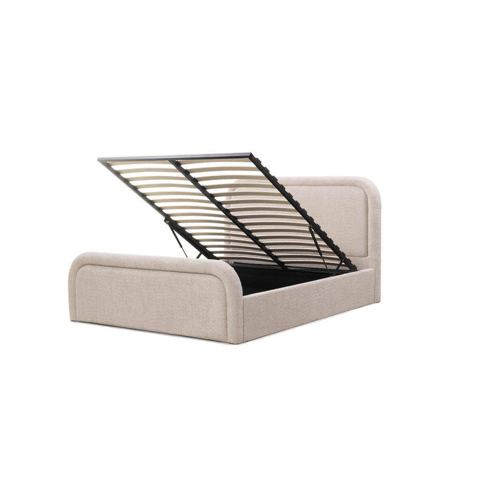 Letto imbottito LORENZ 160x200 cm beige