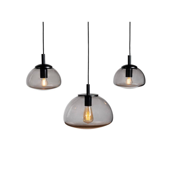 Lampada a Sospensione FLIN 3 Vetro Fumé