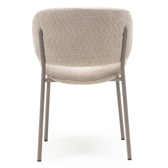 Sedia Imbottita SUKRA, Beige, Boucle