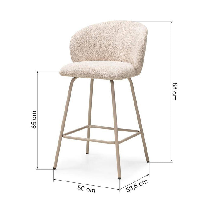 Sgabello da bar LUEUR, beige