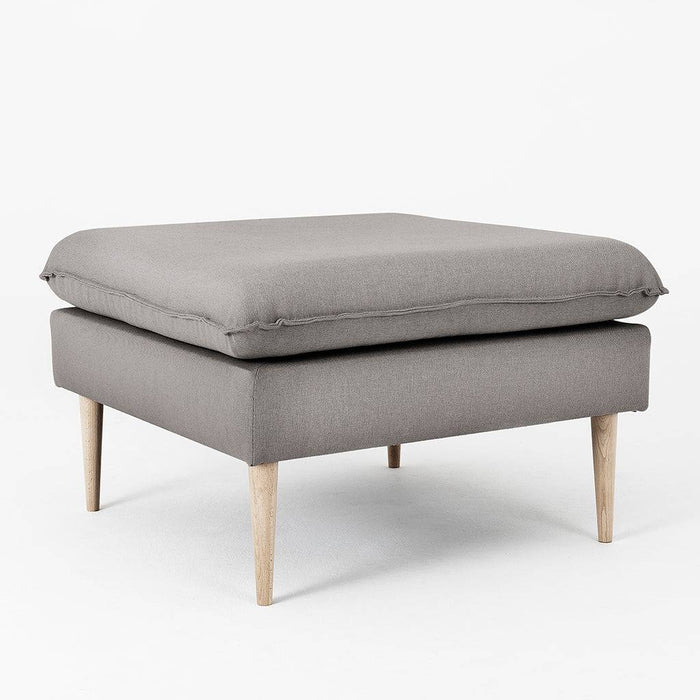 Pouf POSH WOOD - Acciaio, Legno Naturale