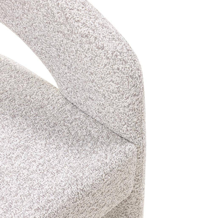 Sedia imbottita JOEL, grigio-beige