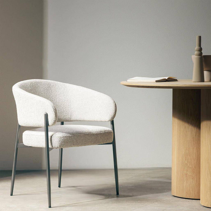 Sedia Imbottita UMBRIA, beige/grigio