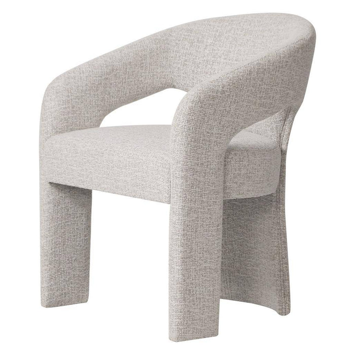 Sedia imbottita NAURINE, beige e crema