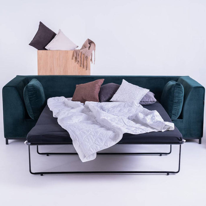 Divano letto 2 posti WILLY - chokeberry, nutty