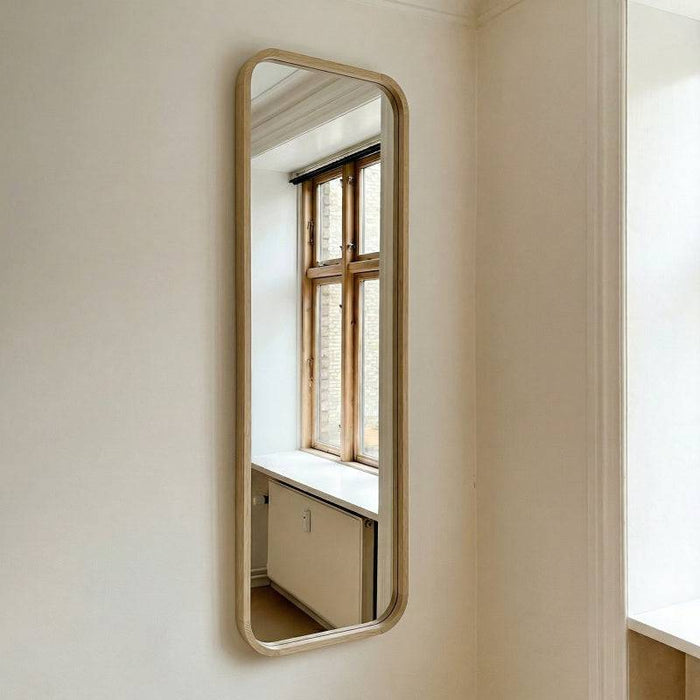 Specchio SIMPLE II 60x160 cm, forma rettangolare, legno naturale