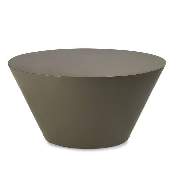 Tavolino ELISSA Ø80 cm, verde-grigio, lucido