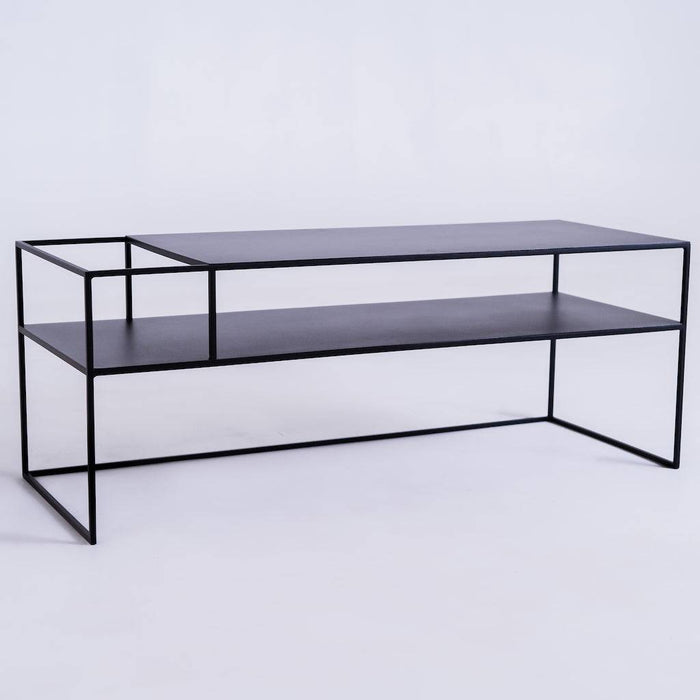 Tavolo RTV SENSO FLOWER METAL 120x45 L - nero