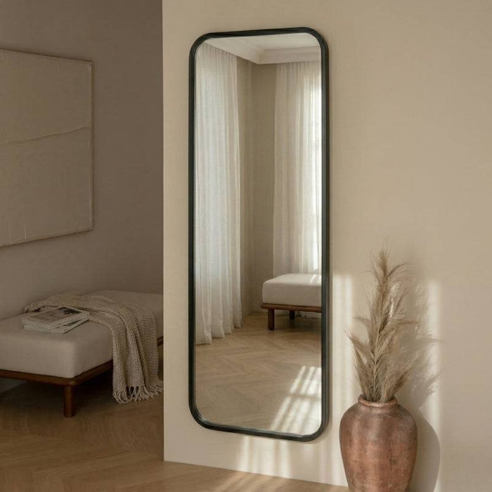 Specchio SIMPLE II 60x160 cm, cornice nera in legno
