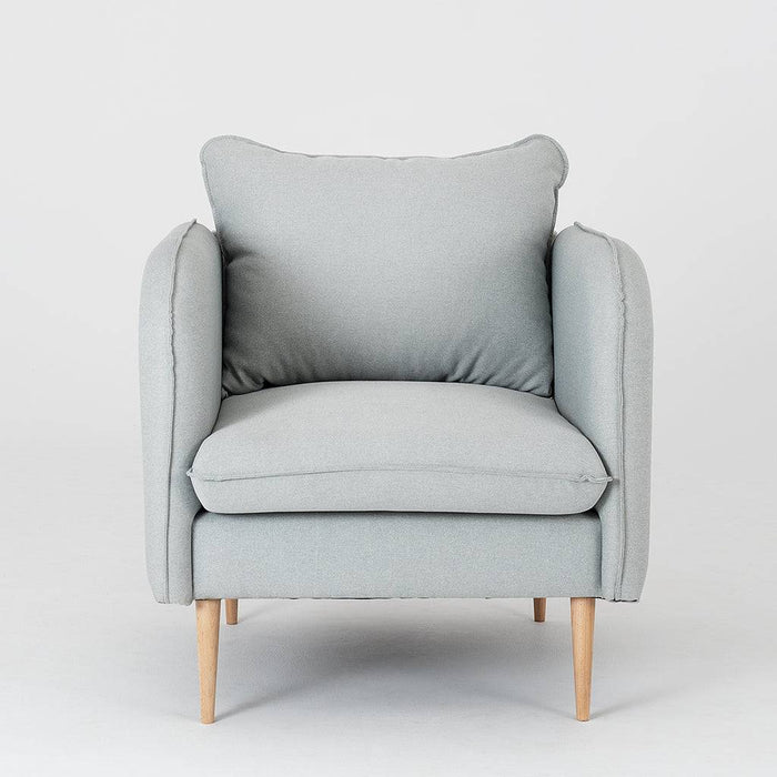 Poltrona POSH WOOD - Platino, Naturale