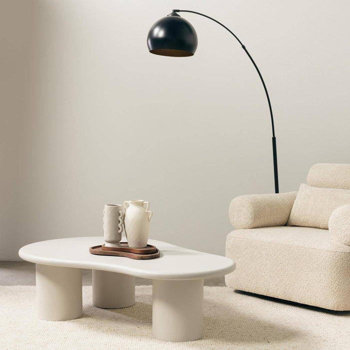 Tavolino NUBE grigio-beige forme arrotondate