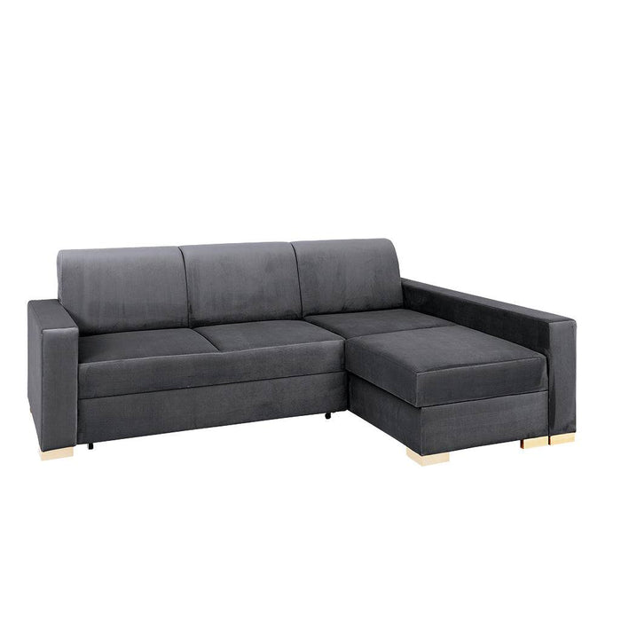 Divano Letto Angolare STABLE R - Grigio Lilla