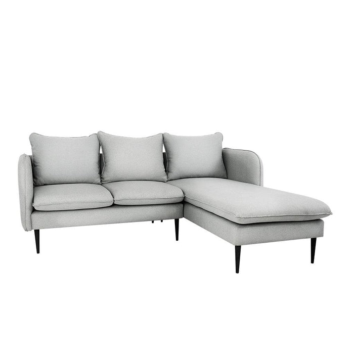 Divano Angolare POSH P Nero - Platino