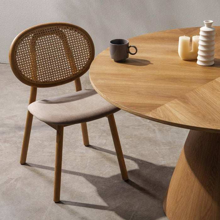 Sedia SUMBA Legno Intrecciato Viennese Naturale/Marrone