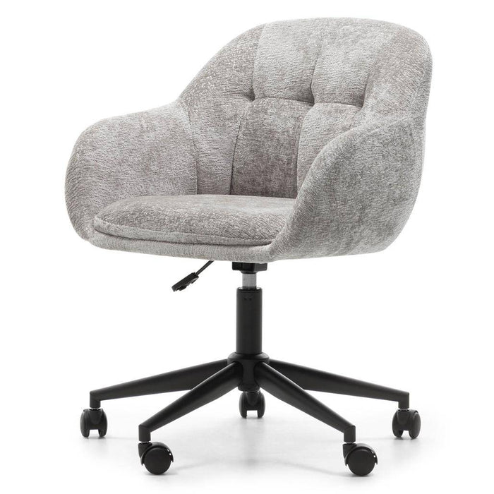 Sedia girevole WEWORK grigio chiaro con forme arrotondate