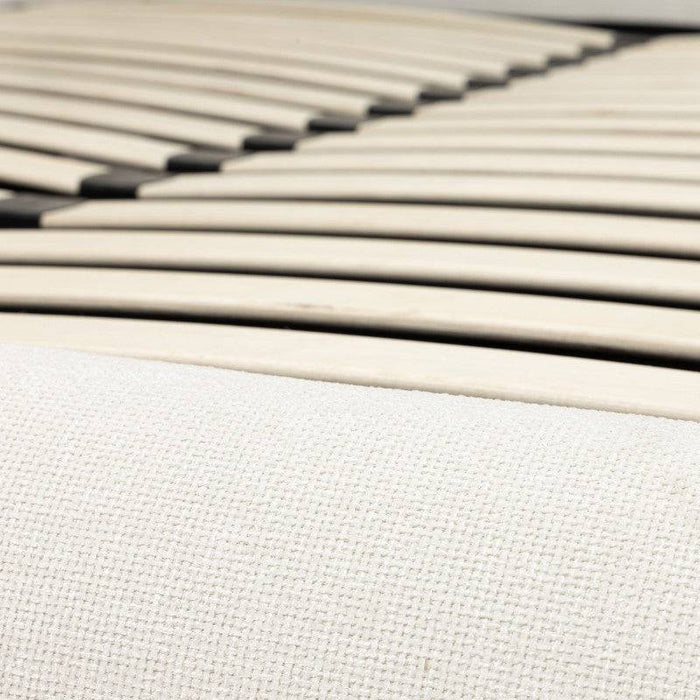 Letto imbottito LUMIN 160x200 cm, beige chiaro