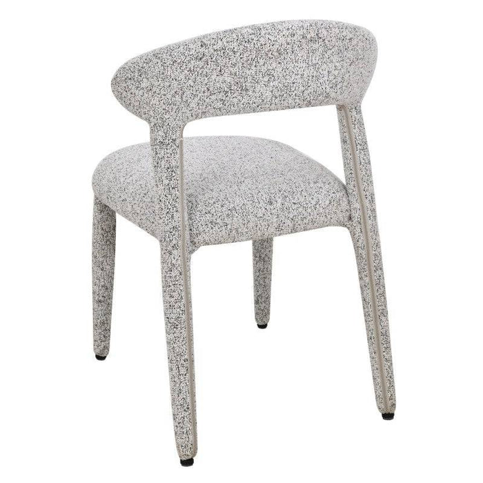 Sedia imbottita IROKIH, melange beige-grigio