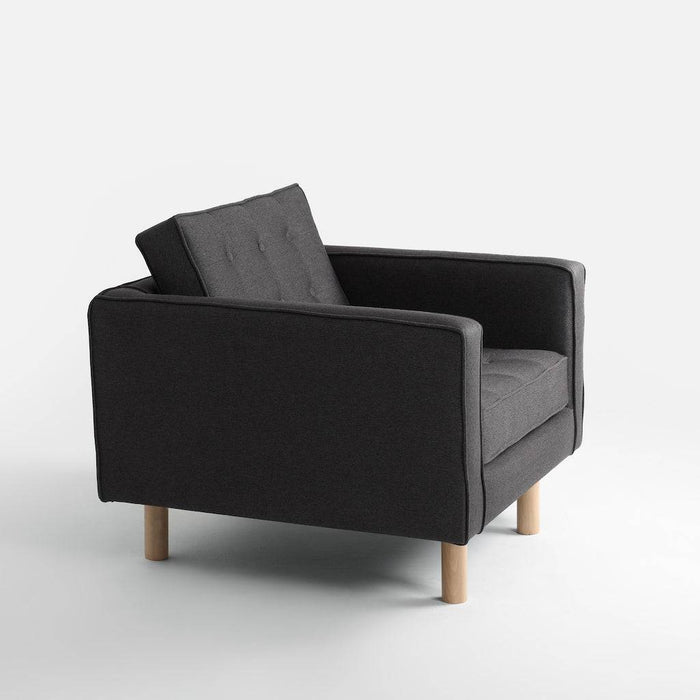Poltrona TOPIC WOOD, Carbon, Legno Naturale