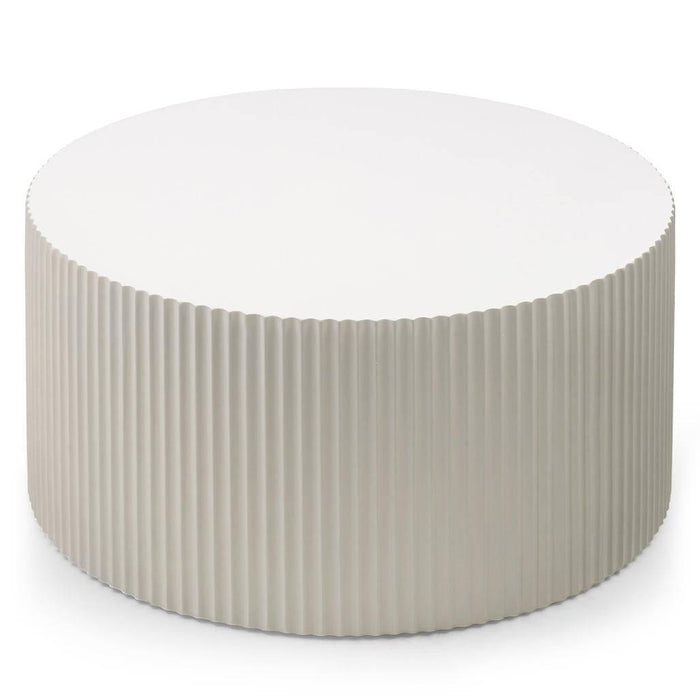 Set tavolini da caffè ZOE rigato grigio-beige