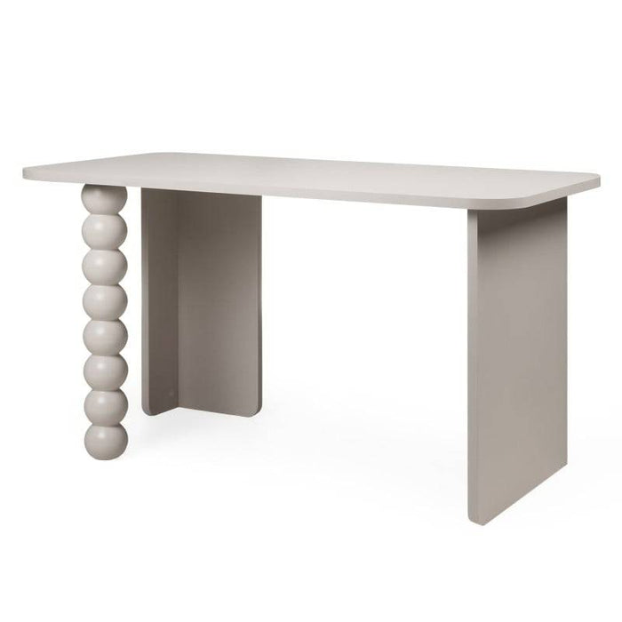 Scrivania ORELIA cashmere con gamba decorativa