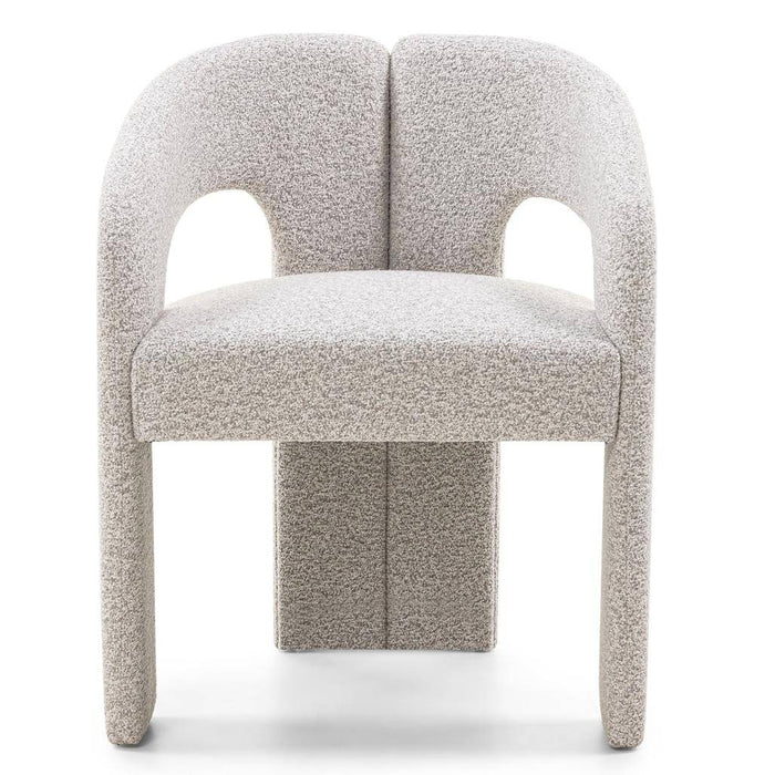 Sedia imbottita JOEL, grigio-beige