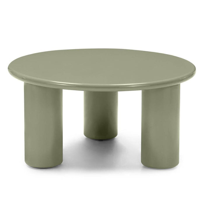 Tavolino Caffè LECREL 80 cm, oliva, lucido
