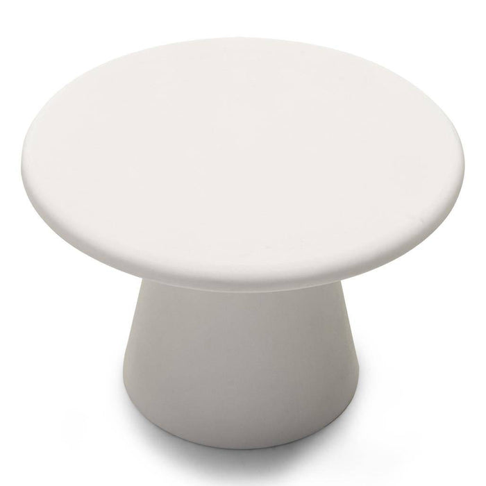 Tavolino da caffè METRE 60 cm, rotondo, ecru, microcemento