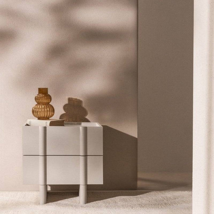 Comodino OSSM Cashmere con Fronti Arrotondati
