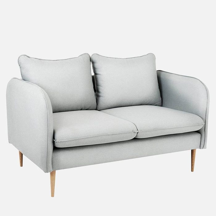 Divano POSH WOOD 2 Posti - Platino, Naturale