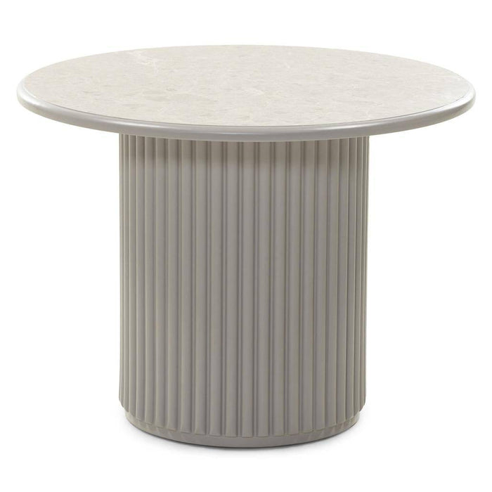 Tavolino ASTI 60 cm, grigio, effetto marmo