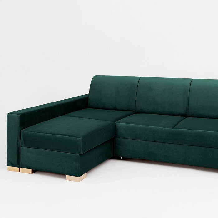 Divano Letto Angolare STABLE L - Avocado