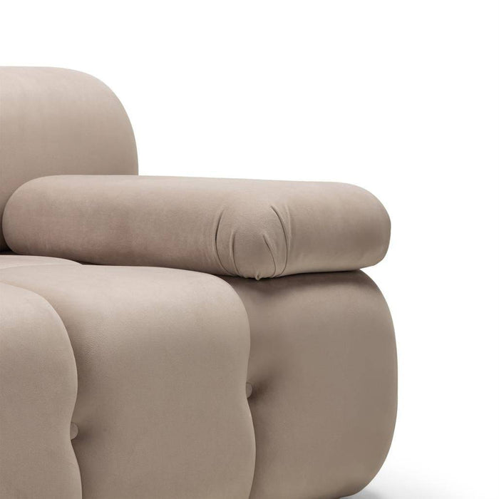 Modulo Grande URBANIQUE, beige chiaro, velluto