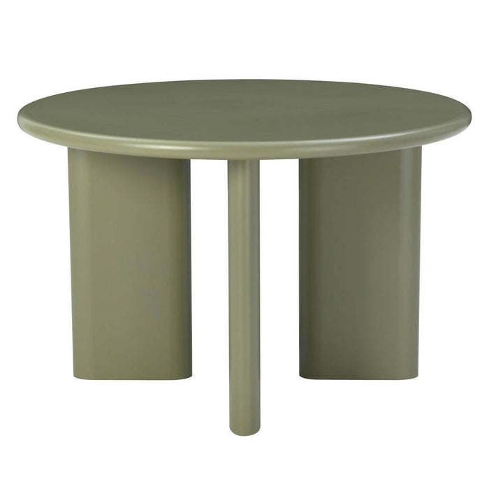 Tavolo da Pranzo MOLIQ 120 cm, Rotondo, Verde Oliva