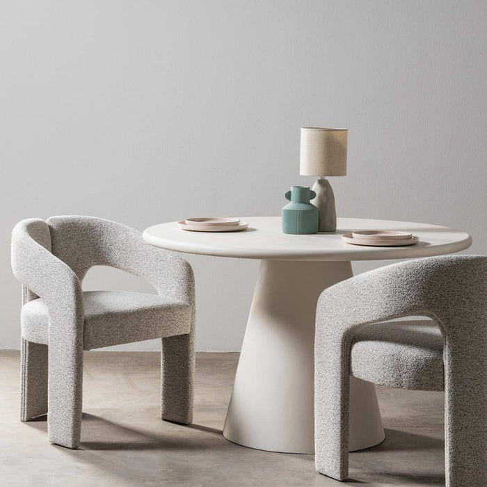 Sedia imbottita JOEL, grigio-beige