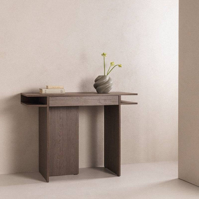 Scrivania/Console ANSO con cassetto, Quercia Baltica Storm