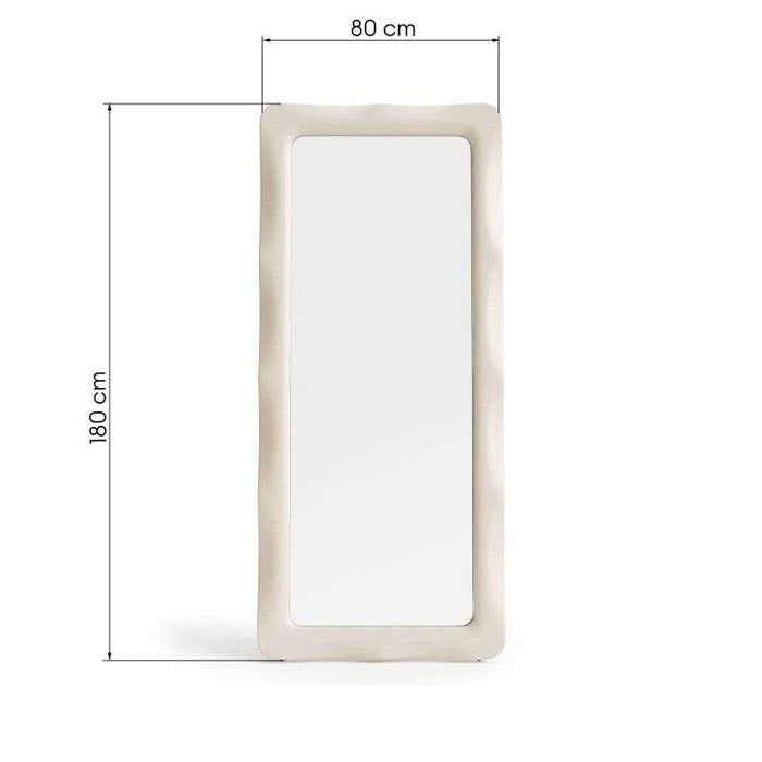 Specchio NOELLA rettangolare 180x80 cm, beige chiaro