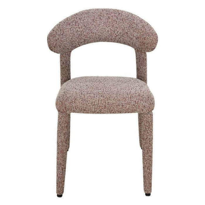 Sedia imbottita IROKIH, melange beige e bordeaux