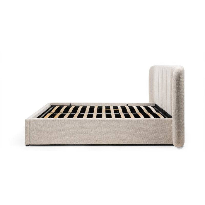 Letto imbottito LULANEL 160x200 cm, beige chiaro