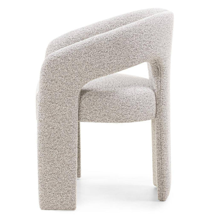 Sedia imbottita JOEL, grigio-beige