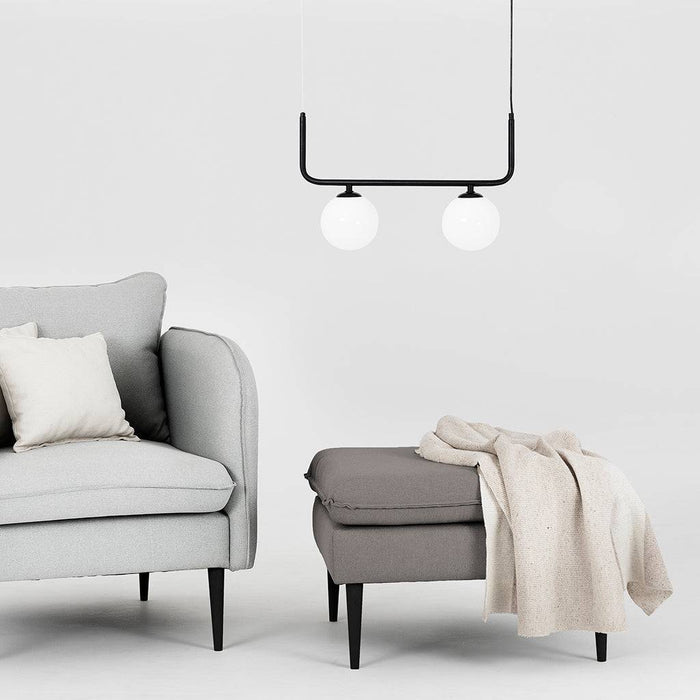 Pouf POSH Nero - Acciaio