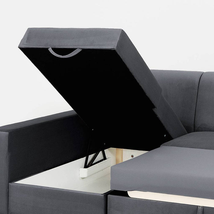 Divano Letto Angolare STABLE - Grigio Lilla