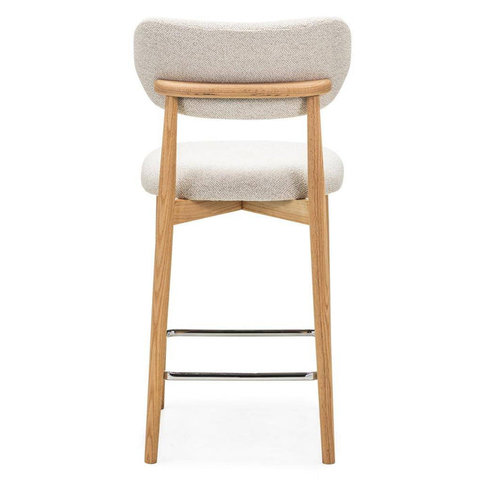 Sgabello MIA, panna, rovere
