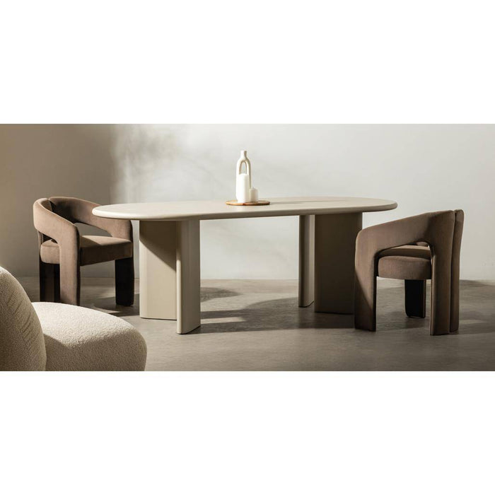 Tavolo da pranzo LOREN 220 cm, beige scuro, ovale