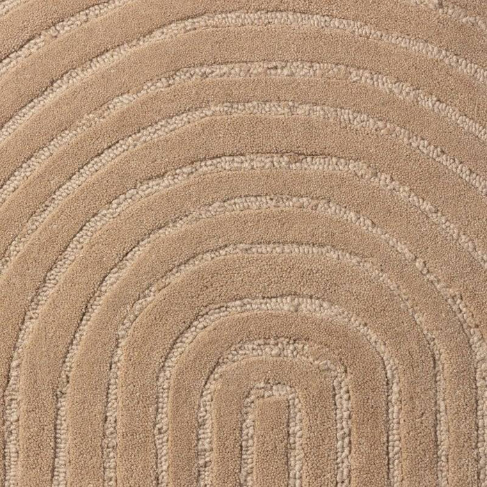Tappeto MORO rettangolare, lana, beige scuro